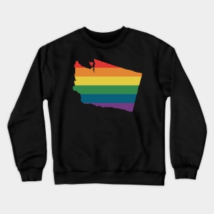 Washington State Rainbow Crewneck Sweatshirt